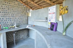 Plastic Bottle House kitchen, Dune Towers