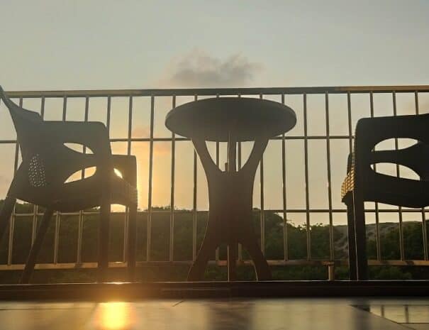 Honeymoon balcony